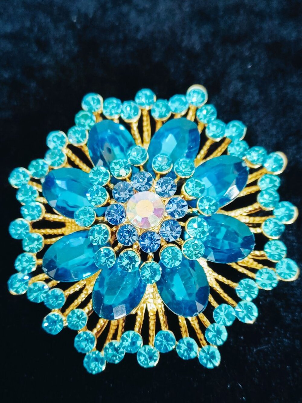 Gorgeous Blue Brooch